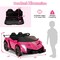 Costway Licensed Lamborghini 4WD Kids Ride-on Sports Car 12V Battery Powered 2.4G Remote Pink/White/Green/Black/Red